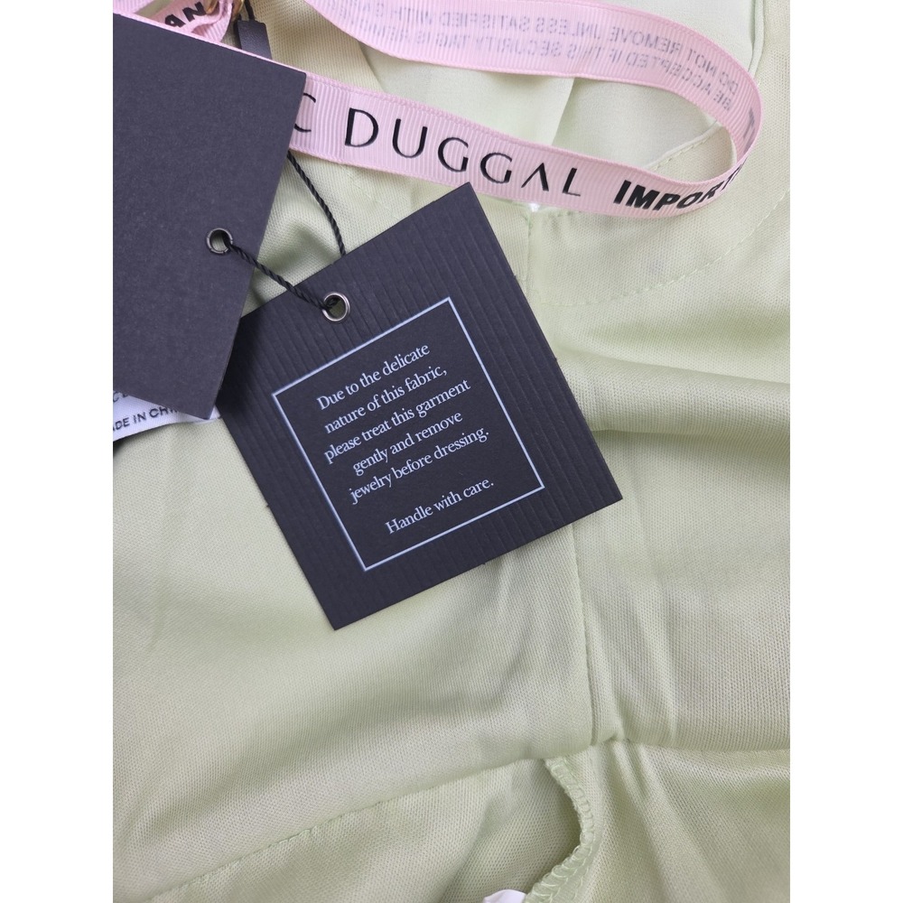 Mac Duggal Chiffon Braided Strap Tiered Formal Mini Dress Mint Green Size 2 NWT‎ - Picture 8 of 14